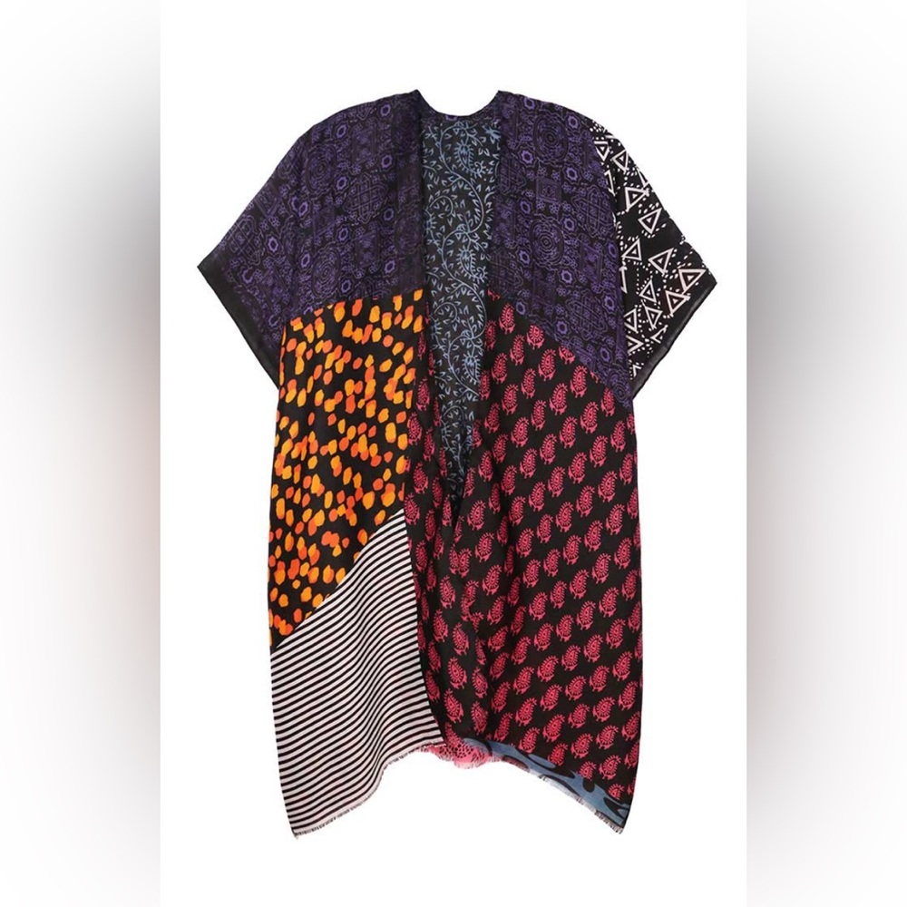Colorful Patterned Kimono - Picture 2 of 6